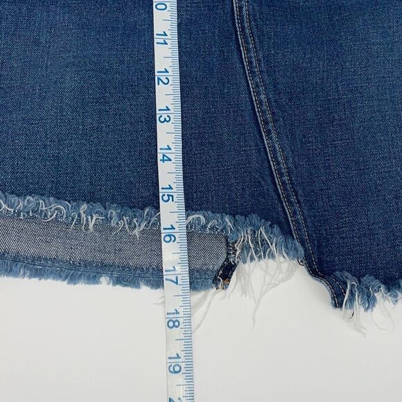 Rag & Bone Women’s Denim Mini Skirt Size 26 Eddy Wash Dive Frayed Hem Blue - Picture 7 of 7